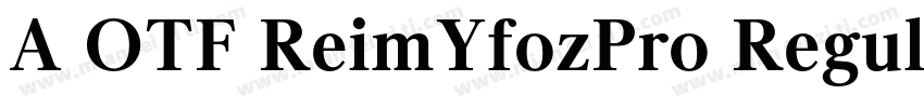 A OTF ReimYfozPro Regular字体转换